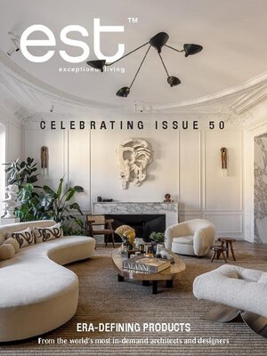 cover image of est living magazine